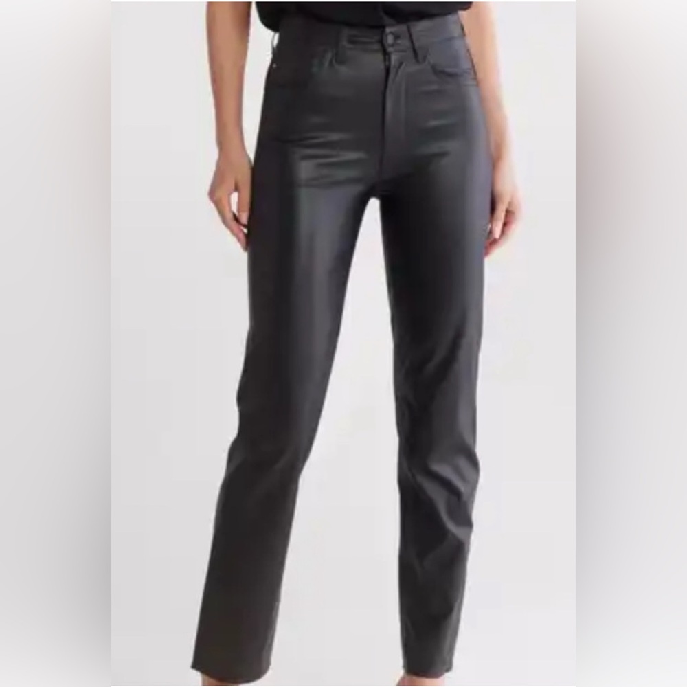 Halogen faux leather pants 4 black